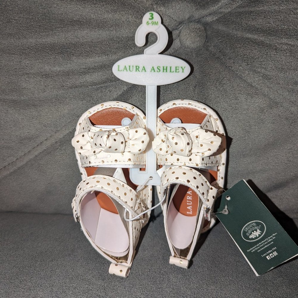 Brand New with Tag. Laura Ashley Sandals  Size 3 (6-9 Months)